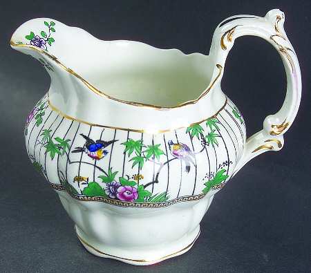 Springtime (Gold Trim) Creamer