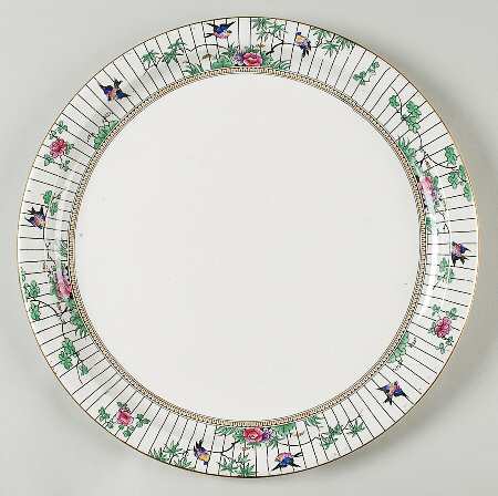 Springtime (Gold Trim) 12" Chop Plate (Round Platter)