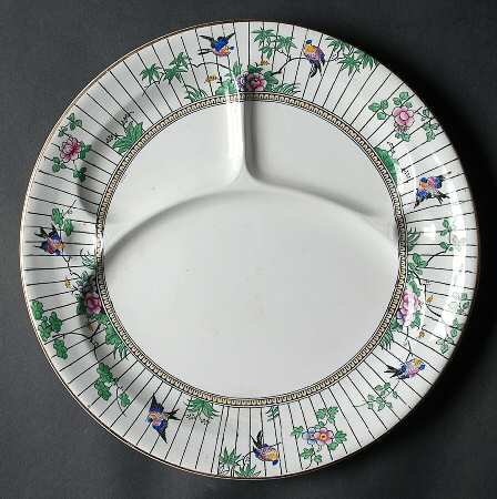Springtime (Gold Trim) Grill Plate