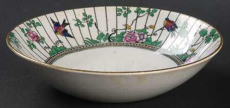 Springtime (Gold Trim) Fruit/Dessert (Sauce) Bowl