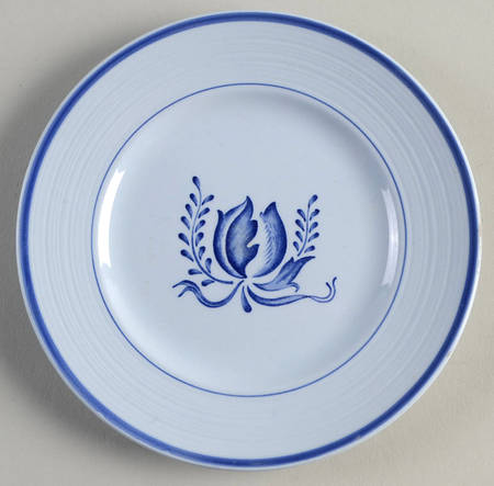 Tulip Blue Bread & Butter Plate