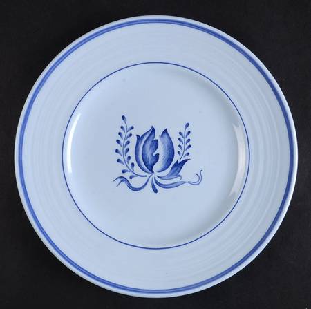 Tulip Blue Salad Plate