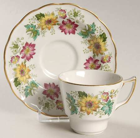 Victoria Flat Demitasse Cup & Saucer Set