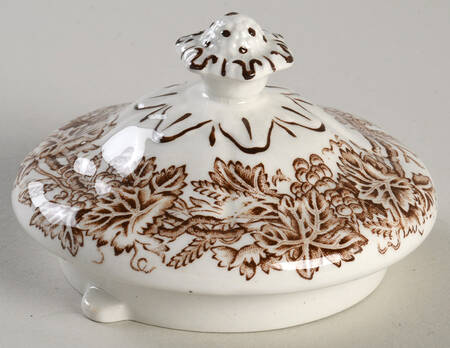 Vine and Wheat Brown Lid for Teapot