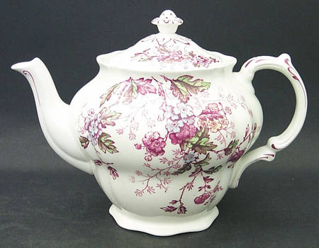 Washington (Multicolor, Scalloped) Teapot & Lid