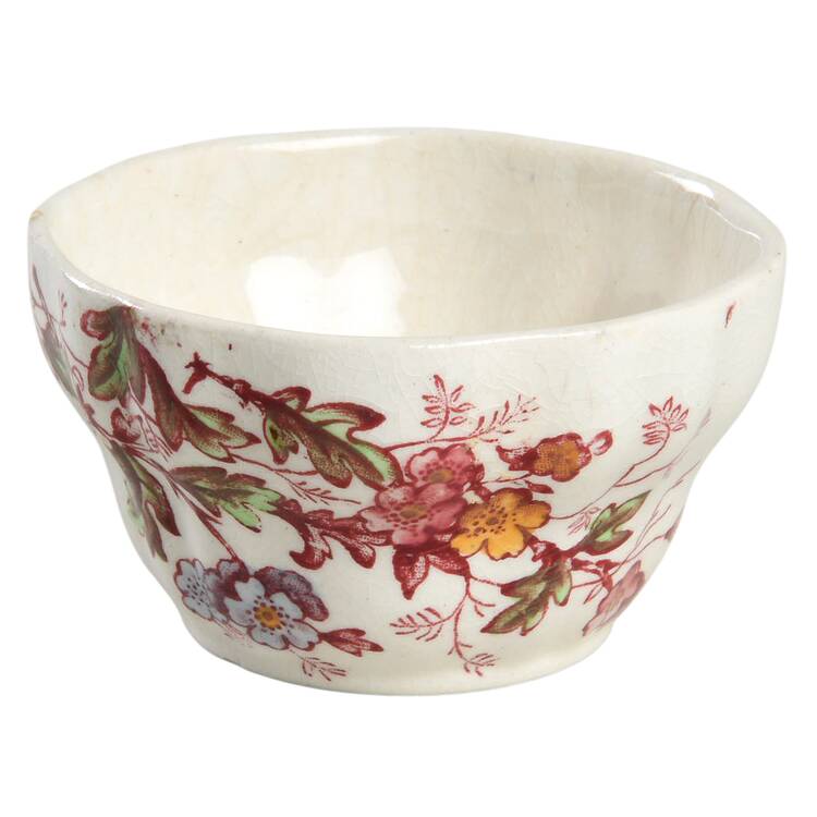 Washington (Multicolor, Scalloped) Mini Open Sugar Bowl
