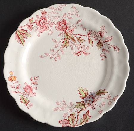 Washington (Multicolor, Scalloped) Dessert/Pie Plate