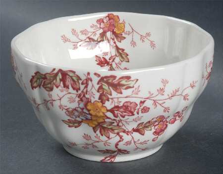 Washington (Multicolor, Scalloped) Open Sugar Bowl
