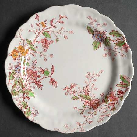 Washington (Multicolor, Scalloped) Luncheon Plate