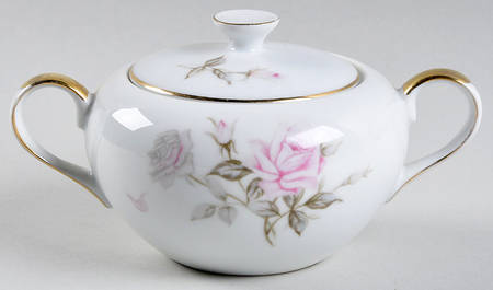 Delicia Rose Sugar Bowl & Lid