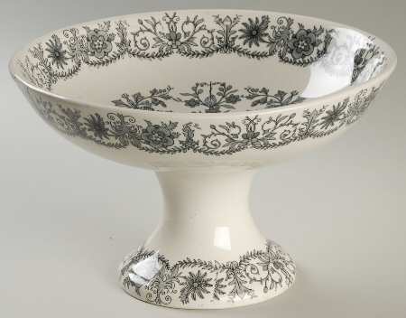 Lahore Black Round Compote (Height X Width)