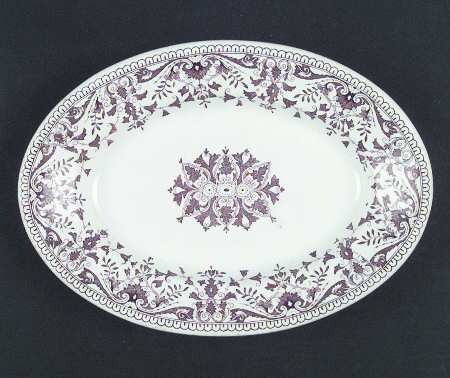 Tournay Brown 11" Oval Serving Platter