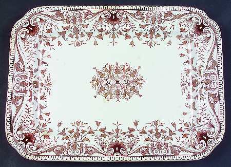 Tournay Brown 12" Rectangular Serving Platter