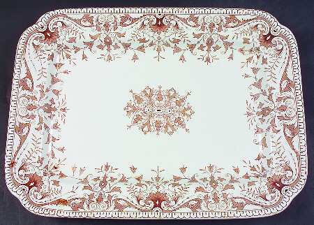 Tournay Brown 16" Rectangular Serving Platter