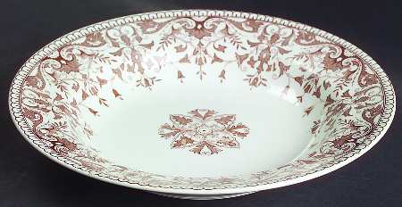 Tournay Brown Rim Soup Bowl