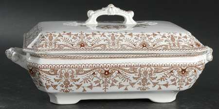 Tournay Brown Rectangular Covered Vegetable