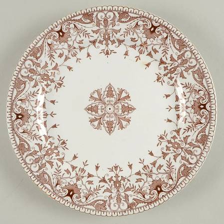 Tournay Brown Luncheon Plate