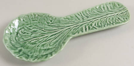 Cabbage Green Spoon Rest/Holder (Holds 1 Spoon)