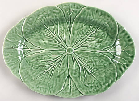Cabbage Green 12" Oval Serving Platter