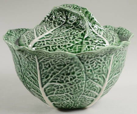 Cabbage Green Tureen & Lid