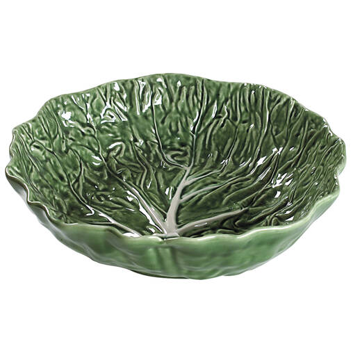 Cabbage Green 12" Large Salad Serving Bowl