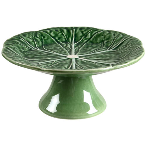 Cabbage Green 7" Diameter Pedestal Cake Stand