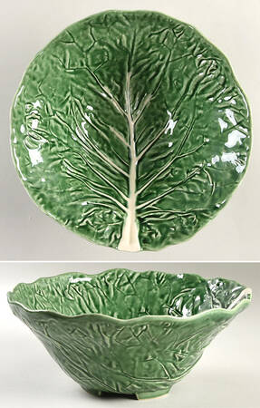 Cabbage Green 11" Round Serving Bowl
