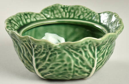 Cabbage Green Sugar Bowl No Lid