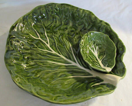 Cabbage Green 1 Piece Chip & Dip