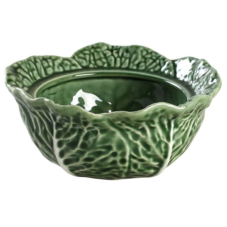 Cabbage Green Covered Soup Bowl No Lid