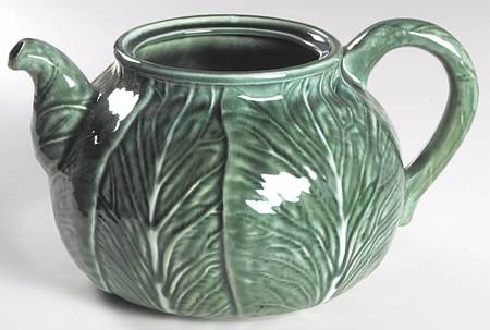 Cabbage Green Teapot No Lid
