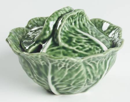 Cabbage Green Sugar Bowl & Lid