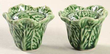 Cabbage Green Salt & Pepper Set