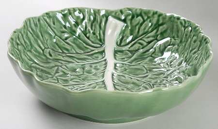 Cabbage Green 10" Large Salad Serving Bowl