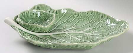 Cabbage Green 1 Piece Chip & Dip