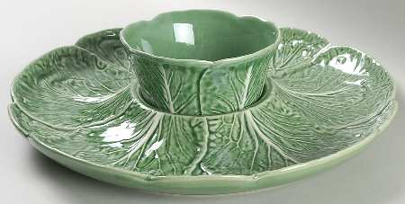 Cabbage Green (2 Piece) Chip & Dip Set