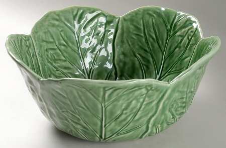 Cabbage Green 11" Large Salad Serving Bowl