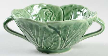 Cabbage Green 6" Round Handled Bowl