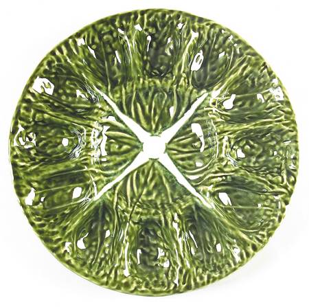 Cabbage Green Deviled Egg Plate