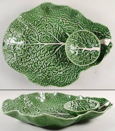 Cabbage Green 1 Piece Chip & Dip