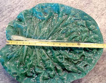 Cabbage Green 16" Oval Serving Platter
