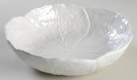 Cabbage White 9" Round Vegetable Bowl