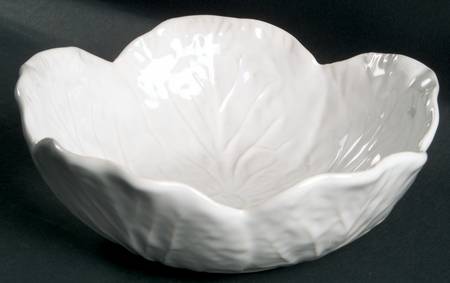 Cabbage White Coupe Soup Bowl by Bordallo Pinheiro