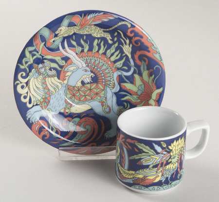 Fantasia Flat Demitasse Cup & Saucer Set