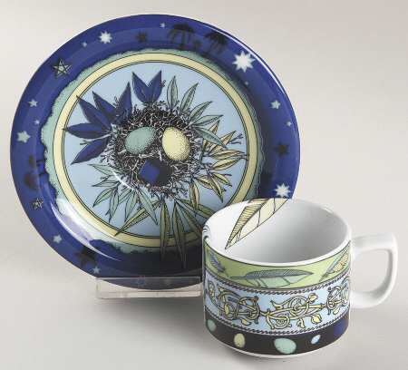 Paradise Flat Cup & Saucer Set