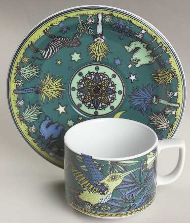 Paradise Flat Cup & Saucer Set