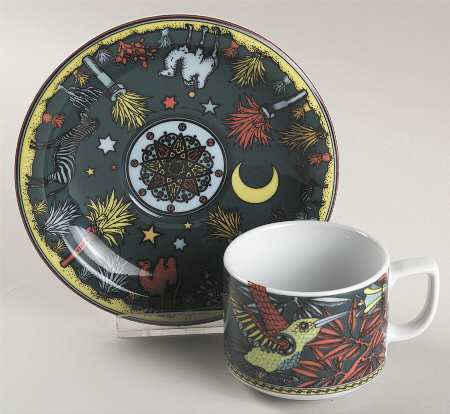Paradise Flat Cup & Saucer Set