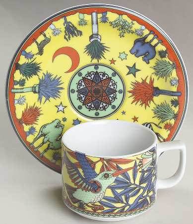 Paradise Flat Cup & Saucer Set