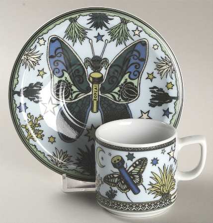 Paradise Flat Demitasse Cup & Saucer Set