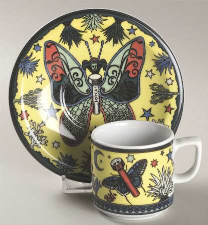 Paradise Flat Demitasse Cup & Saucer Set